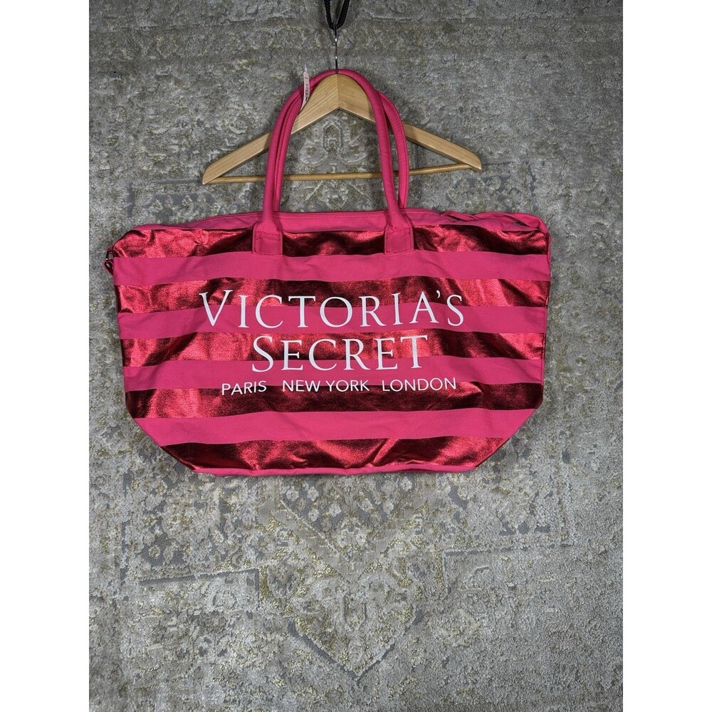 NWT Victoria's Secret Bombshell Weekender Getaway Travel Tote Bag Pink
